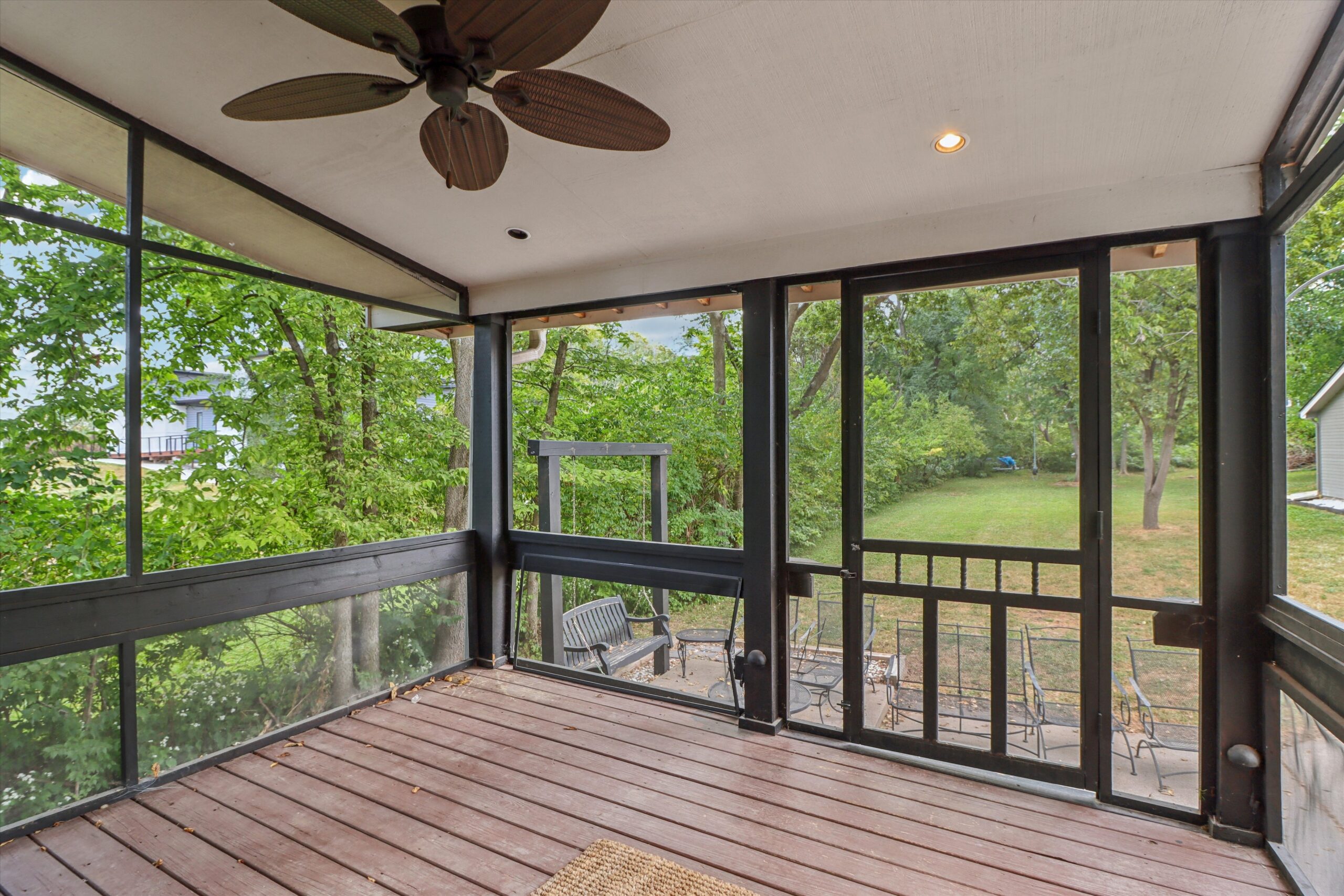 Heated garage at 545 Christie Lane Pleasant Hill Iowa with extra storage